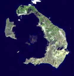 Santorini island (satellite image)